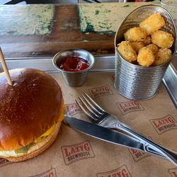 Green Chili Burger w/Tots